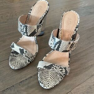 Schutz snakeskin heels